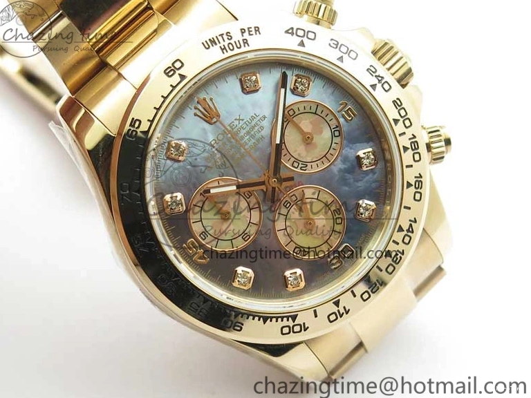 MiroTime 0330 Daytona 116520 RG UBF Best Edition Ice Blue MOP Crystal Markers Dial on RG Bracelet A Classic 2941